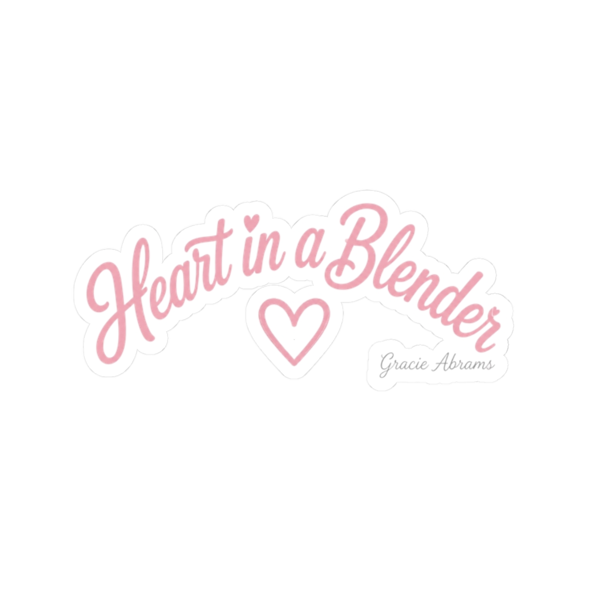 Gracie Abrams "Heart in a Blender" Sticker - Official Stickers merchandise